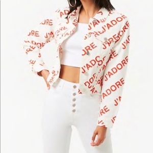 ja’dore graphic denim jacket